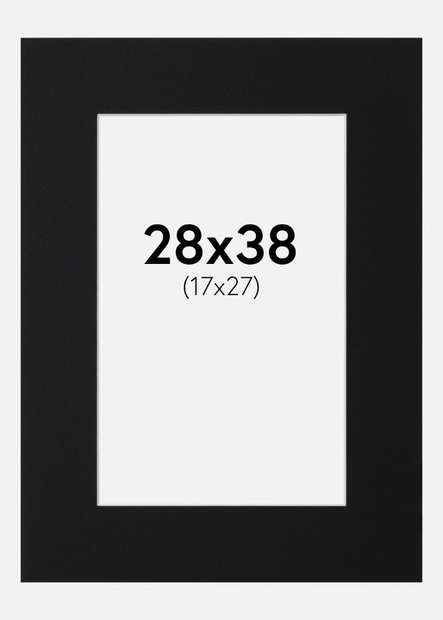 Paszpartu Fekete Standard (Fehér Mag) 28x38 cm (17x27)