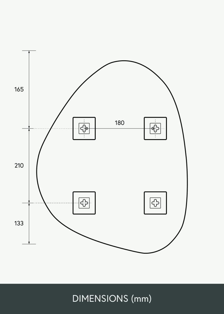 KAILA Tükör Bump 40x51 cm