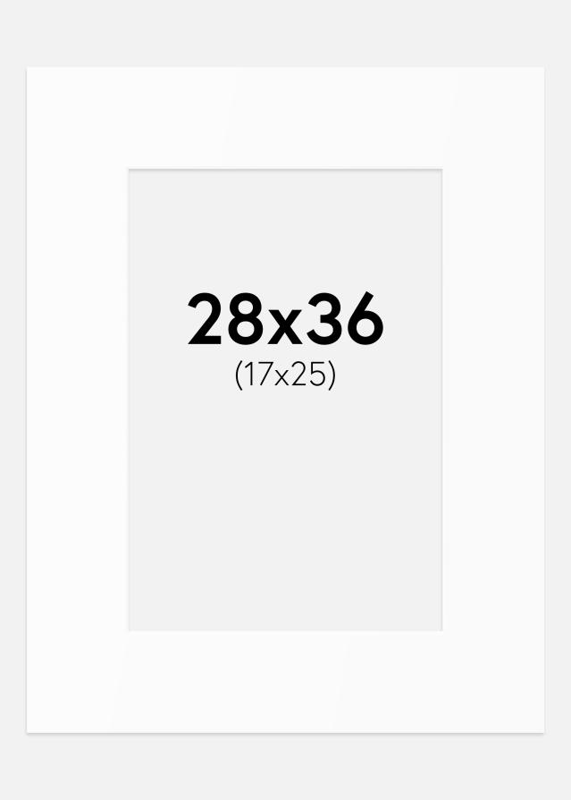 Paszpartu Standard fehér (fehér mag) 28x36 cm (17x25)