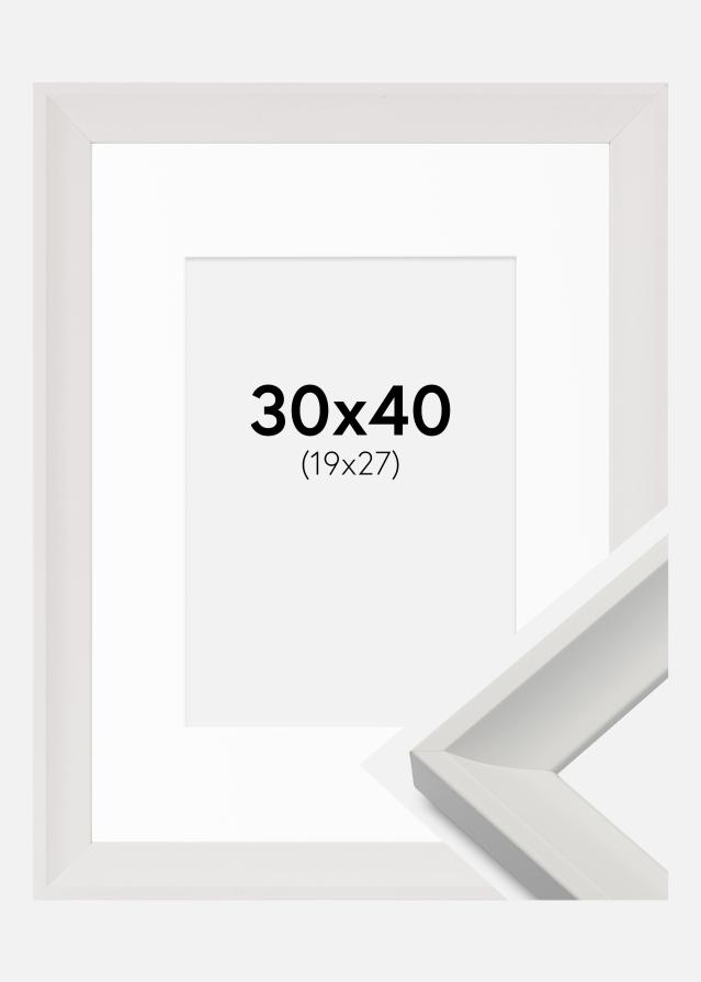Keret Öjaren Fehér 30x40 cm - Paszpartu Fehér 20x28 cm