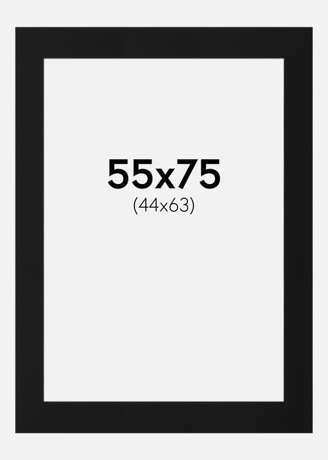 Paszpartu Fekete Standard (Fehér Mag) 55x75 cm (44x63)