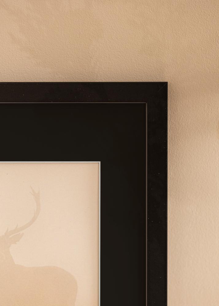 Keret Black Wood 45x60 cm - Paszpartu Fekete 32x45 cm