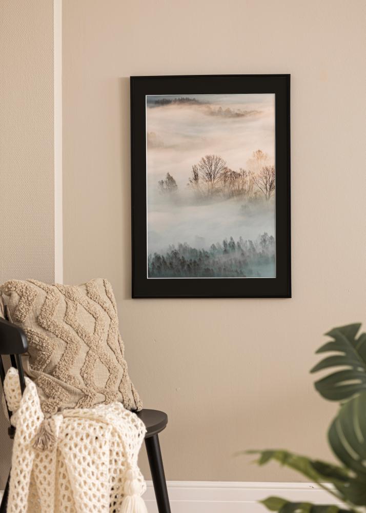 Keret New Lifestyle Matt Fekete 30x30 cm - Paszpartu Fekete 8x8 inches