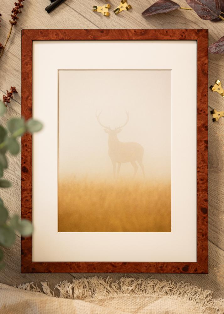 Keret Hermes Akrilüveg Burr Walnut 70x100 cm