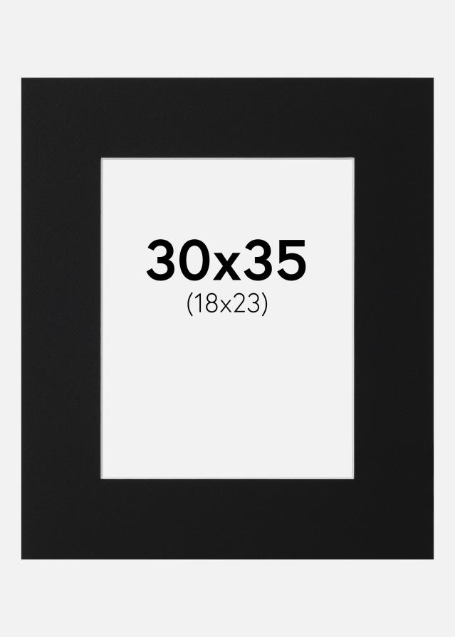 Paszpartu Fekete Standard (Fehér Mag) 30x35 cm (18x23)