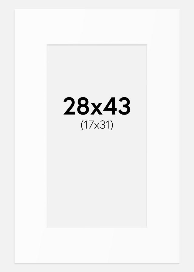 Paszpartu Standard fehér (fehér mag) 28x43 cm (17x31)