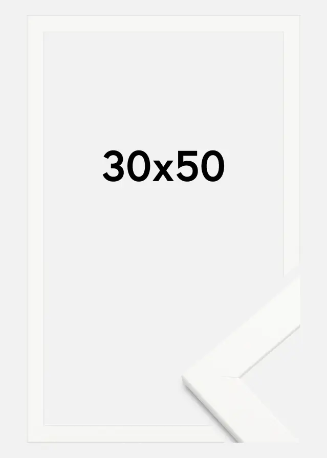 Keret Trendline Akrilüveg Fehér 30x50 cm
