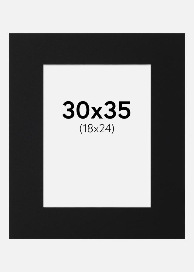 Paszpartu Fekete Standard (Fehér Mag) 30x35 cm (18x24)