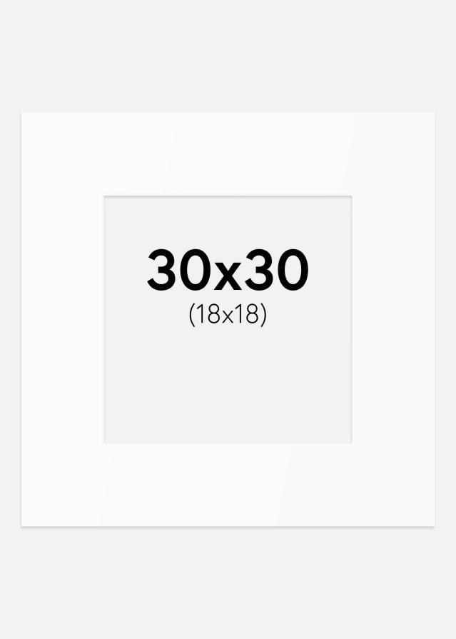 Paszpartu Standard fehér (fehér mag) 30x30 cm (18x18)