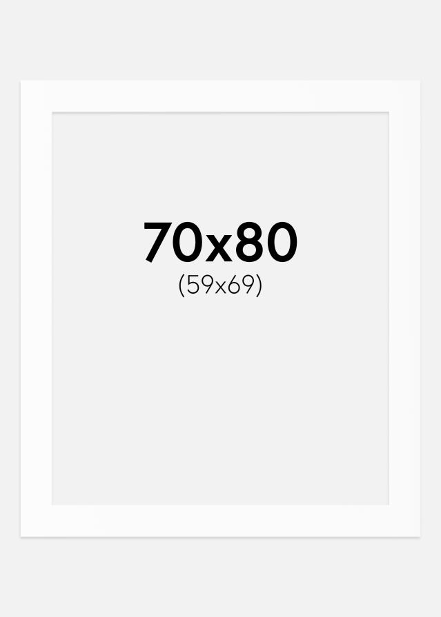 Paszpartu Fehér Standard Fehér él 70x80 cm (59x69)