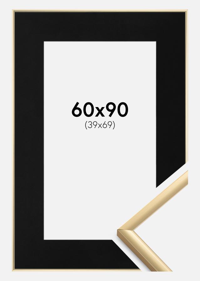 Keret New Lifestyle Arany 60x90 cm - Paszpartu Fekete 40x70 cm