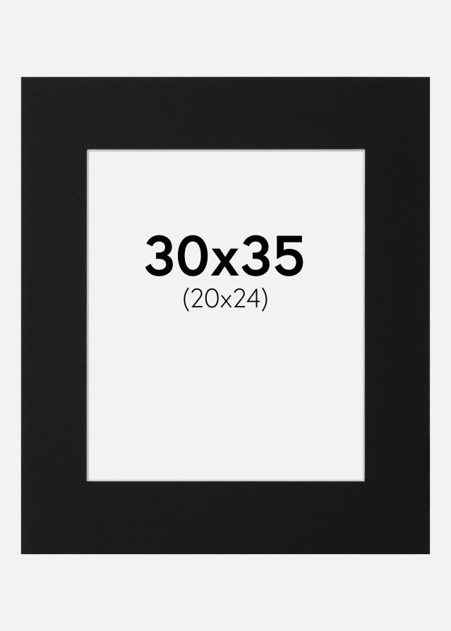 Paszpartu Fekete Standard (Fehér Mag) 30x35 cm (20x24)