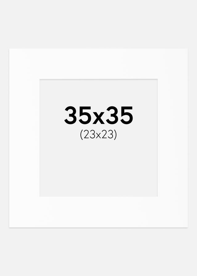 Paszpartu Canson Fehér Fehér él 35x35 cm (23x23)