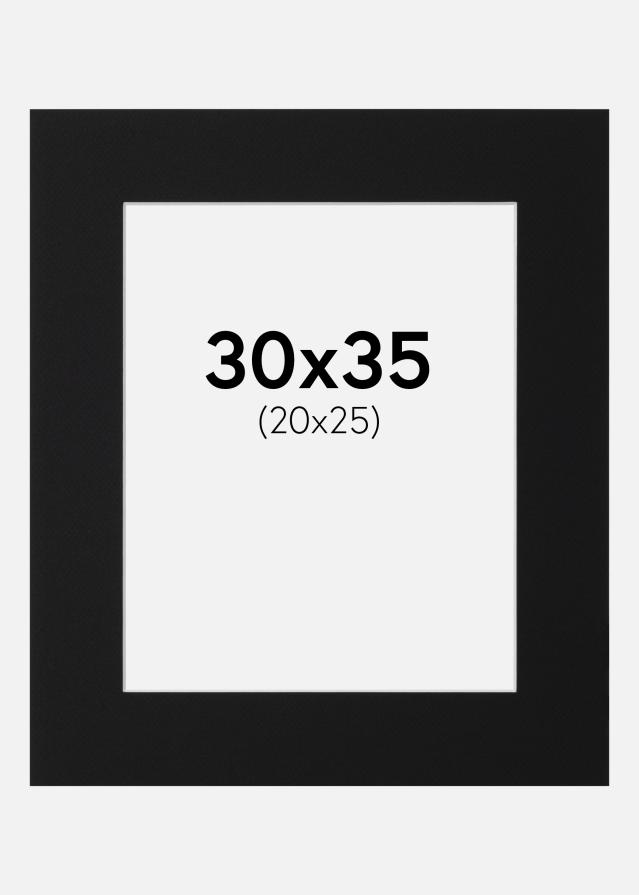 Paszpartu Fekete Standard (Fehér Mag) 30x35 cm (20x25)