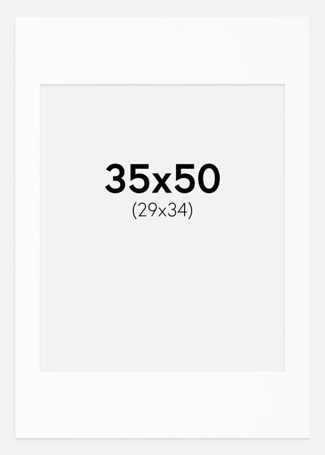 Paszpartu Fehér Standard Fehér él 35x50 cm (29x34)