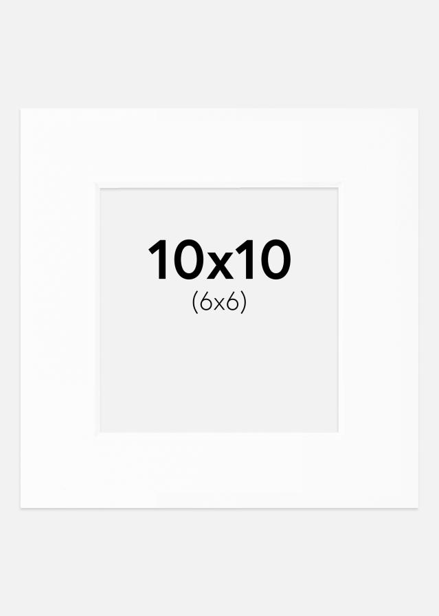 Paszpartu Fehér Standard Fehér él 10x10 cm (6x6)