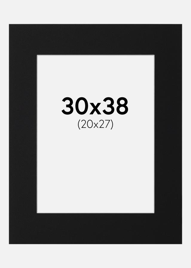 Paszpartu Fekete Standard (Fehér Mag) 30x38 cm (20x27)