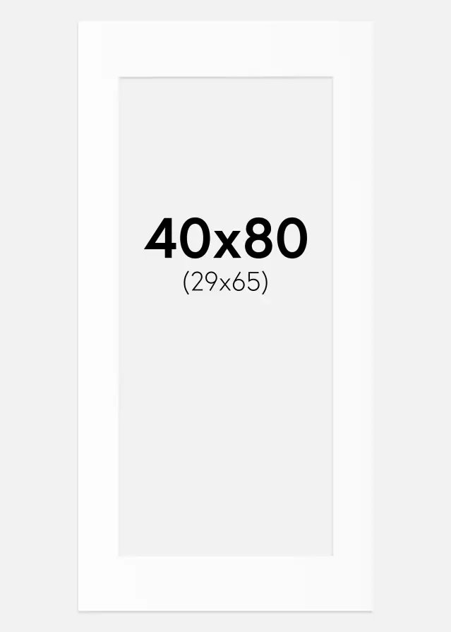 Paszpartu Canson Fehér Fehér él 40x80 cm (29x65)