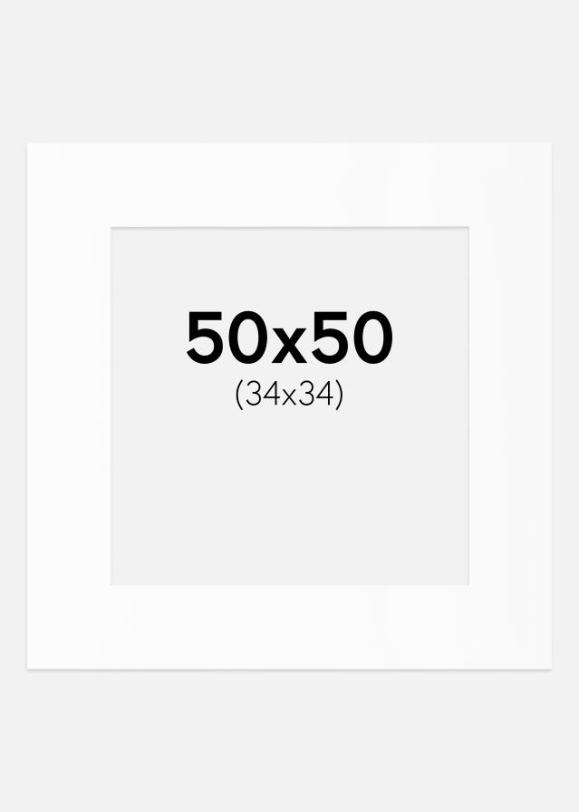 Paszpartu Canson Fehér Fehér él 50x50 cm (34x34)