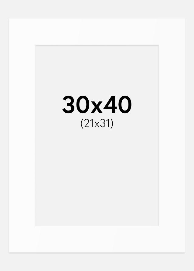 Paszpartu Standard fehér (fehér mag) 30x40 cm (21x31)