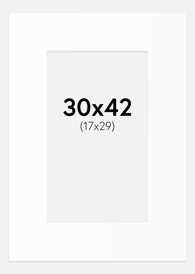 Paszpartu Standard fehér (fehér mag) 30x42 cm (17x29)