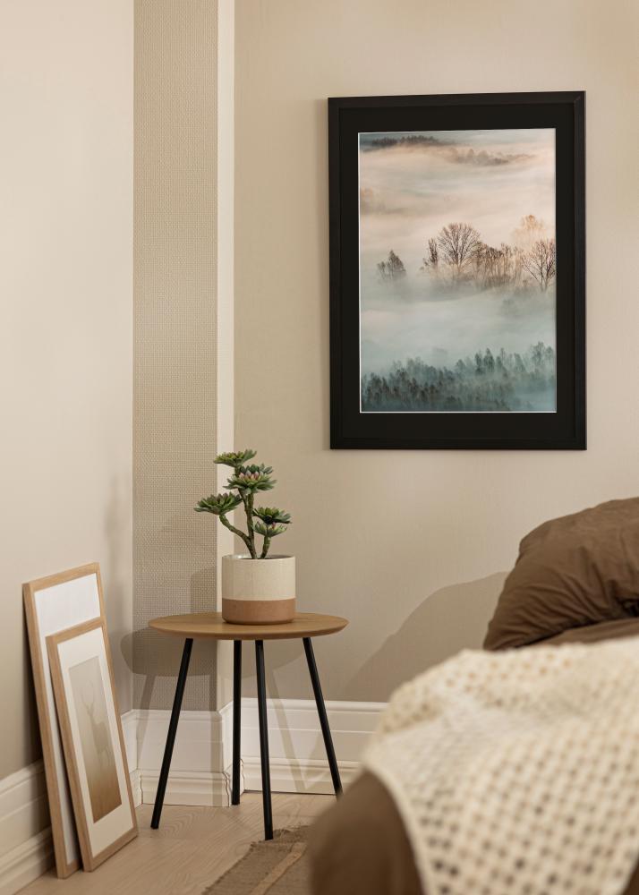 Keret Trendline Fekete 35x45 cm - Paszpartu Fekete 24x34 cm