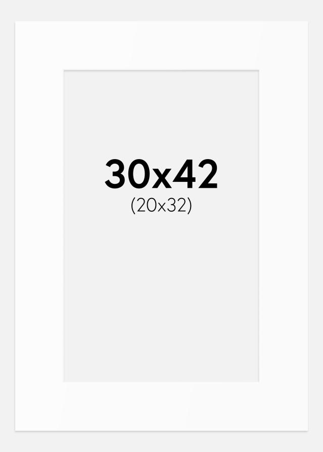 Paszpartu Standard fehér (fehér mag) 30x42 cm (20x32)