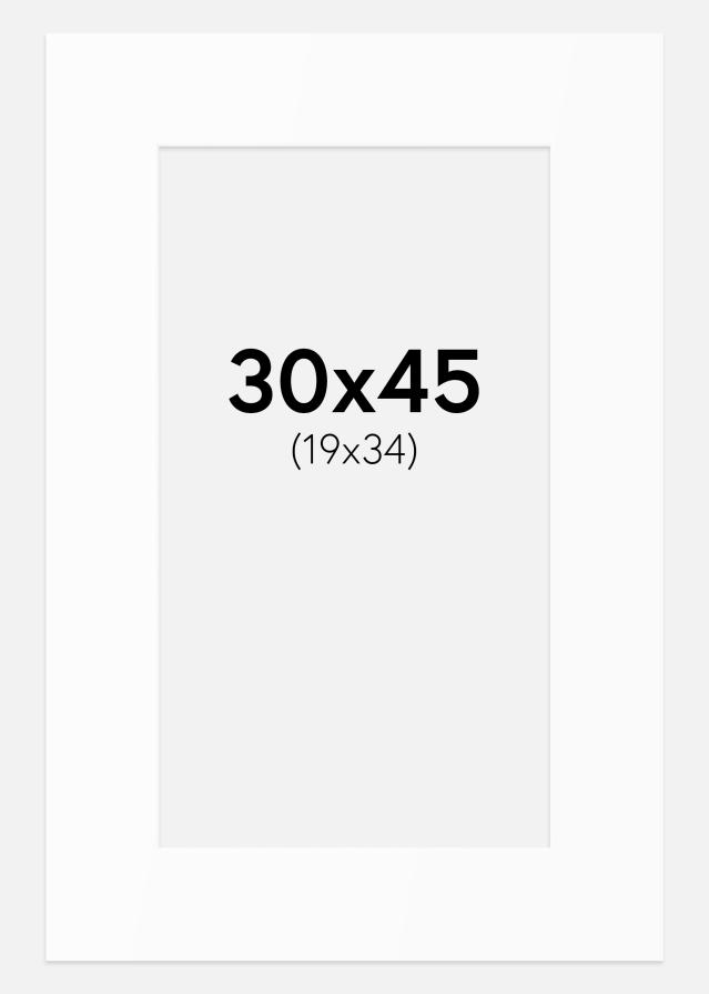 Paszpartu Standard fehér (fehér mag) 30x45 cm (19x34)