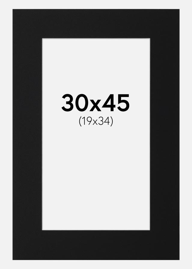 Paszpartu Fekete Standard (Fehér Mag) 30x45 cm (19x34)