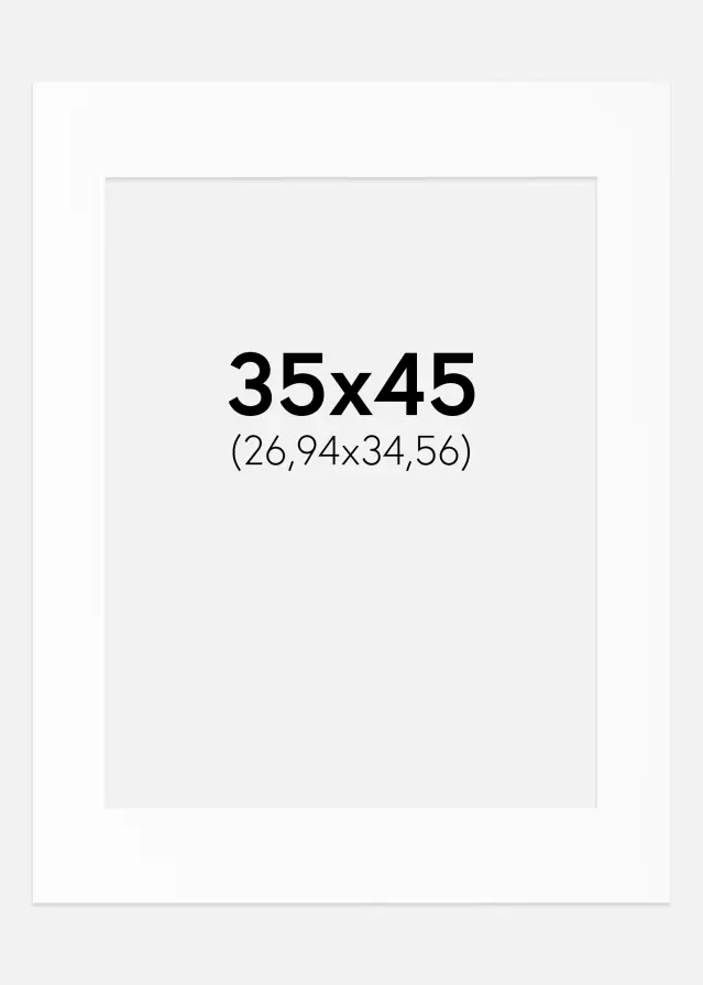 Paszpartu Canson Fehér Fehér él 35x45 cm (26,94x34,56)