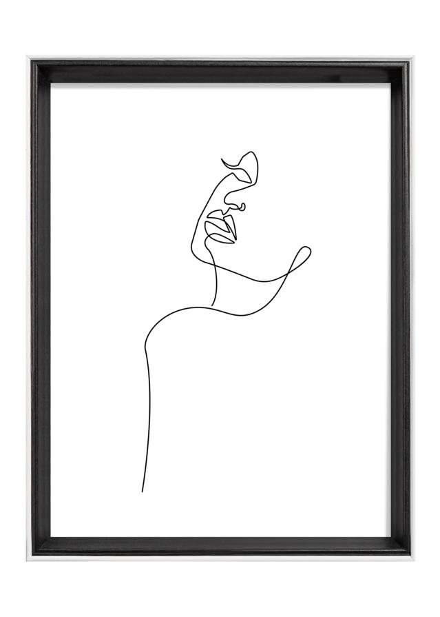 Keret Silhouette Fekete 18x24 cm