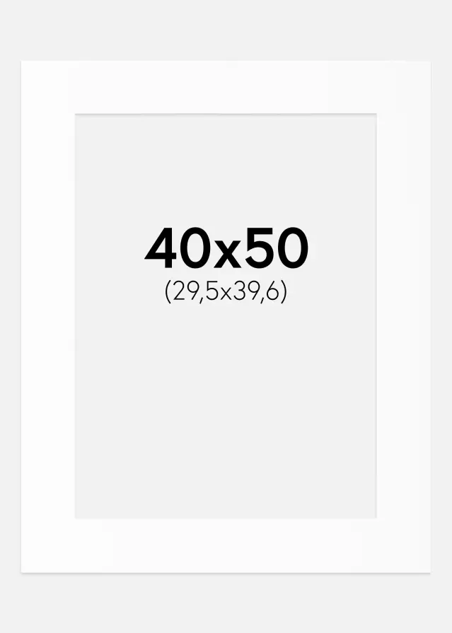 Paszpartu Canson Fehér Fehér él 40x50 cm (29,5x39,6)