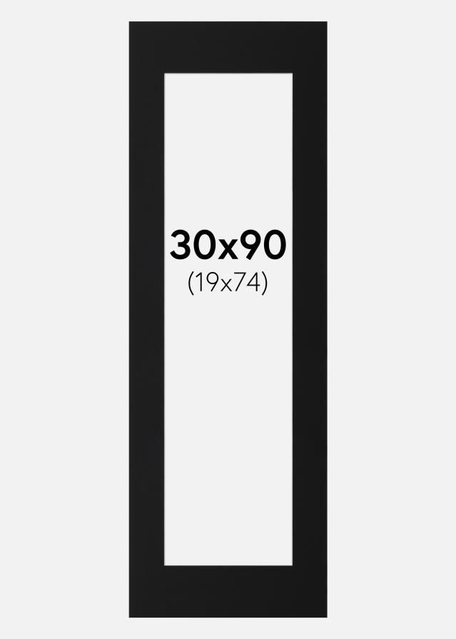 Paszpartu Fekete Standard (Fehér Mag) 30x90 cm (19x74)