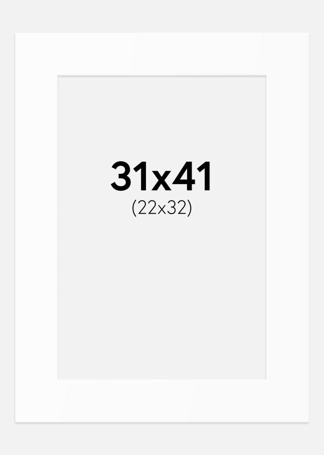 Paszpartu Standard fehér (fehér mag) 31x41 cm (22x32)