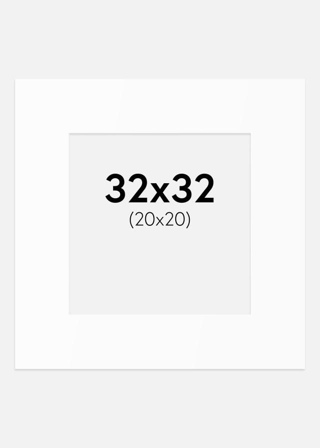 Paszpartu Standard fehér (fehér mag) 32x32 cm (20x20)