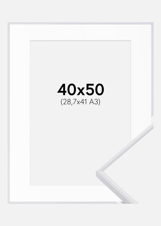 Keret Visby Fehér 40x50 cm - Paszpartu Fehér 29,7x42 cm (A3)