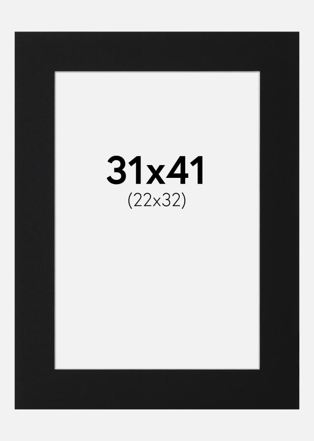 Paszpartu Fekete Standard (Fehér Mag) 31x41 cm (22x32)