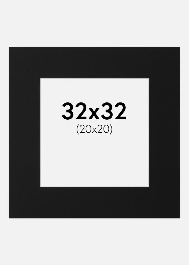 Paszpartu Fekete Standard (Fehér Mag) 32x32 cm (20x20)