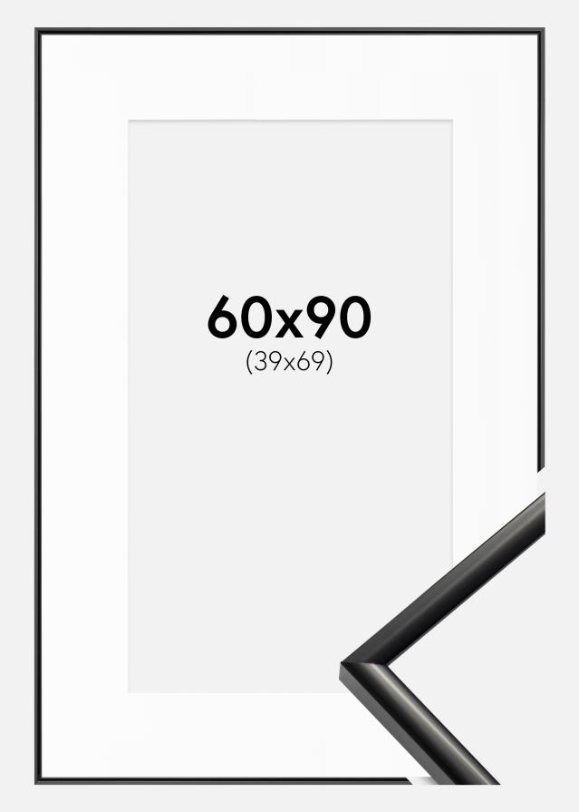 Keret New Lifestyle Fekete 60x90 cm - Paszpartu Fehér 40x70 cm