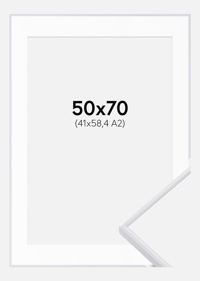 Keret Visby Fehér 50x70 cm - Paszpartu Fehér 42x59,4 cm (A2)