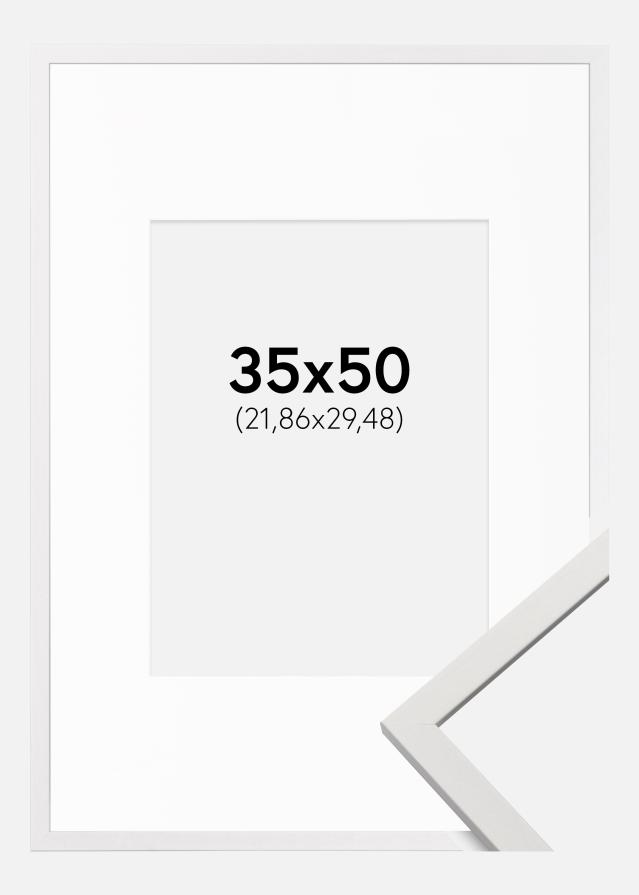 Keret Edsbyn Fehér 35x50 cm - Paszpartu Fehér 9x12 inches