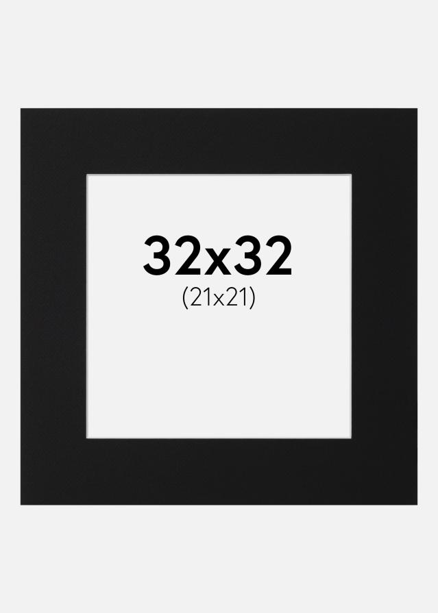 Paszpartu Fekete Standard (Fehér Mag) 32x32 cm (21x21)