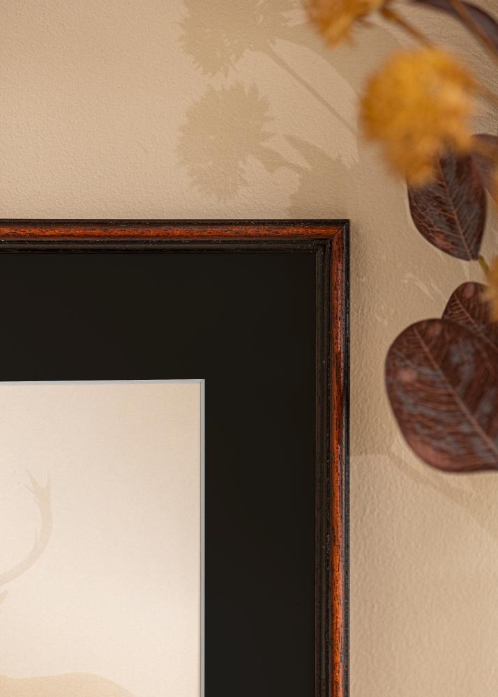 Keret Horndal Dió 50x60 cm - Paszpartu Fekete 14x18 inches