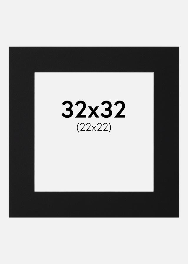 Paszpartu Fekete Standard (Fehér Mag) 32x32 cm (22x22)