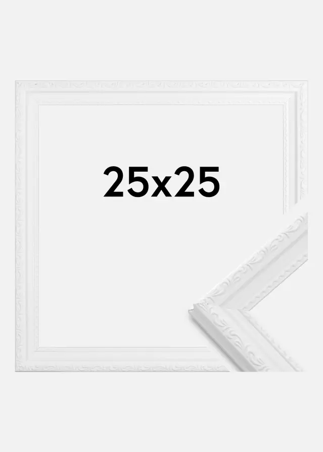 Keret Abisko Akrilüveg Fehér 25x25 cm