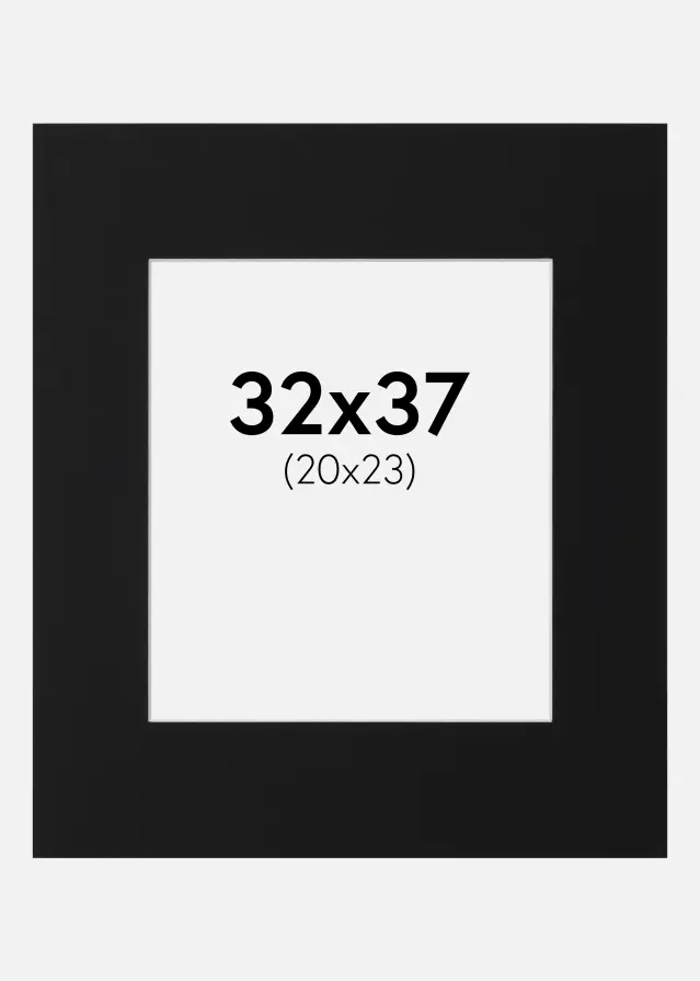 Paszpartu Fekete Standard (Fehér Mag) 32x37 cm (20x23)
