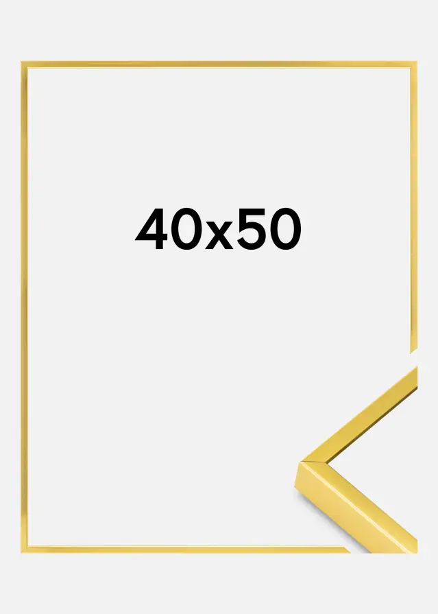 Alumínium keret Akrilüveg Arany 40x50 cm