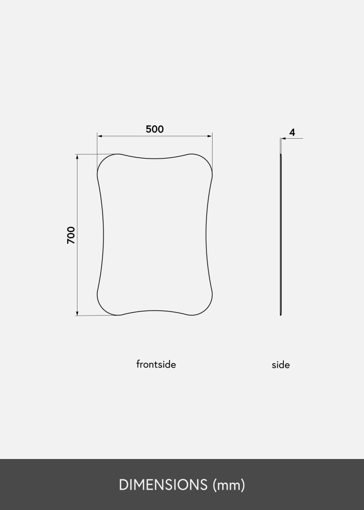 KAILA Tükör Concave 50x70 cm