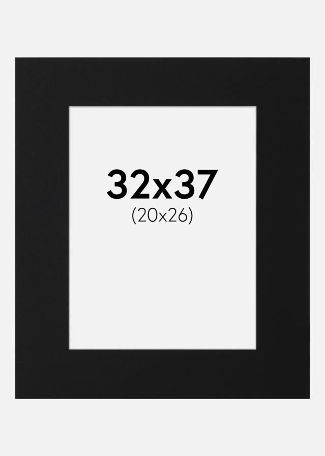 Paszpartu Fekete Standard (Fehér Mag) 32x37 cm (20x26)