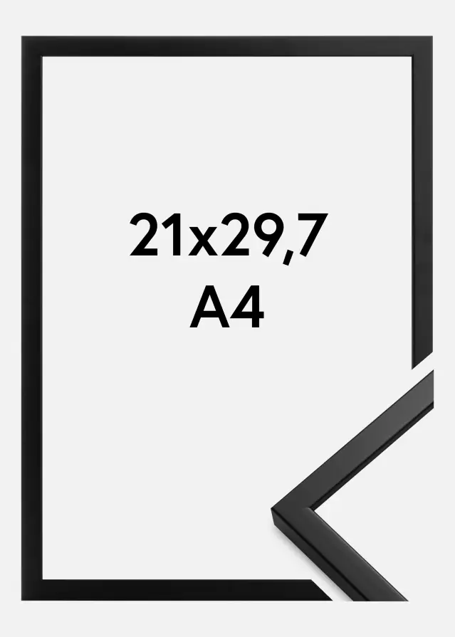 Keret Oslo Akrilüveg Fekete 21x29,7 cm (A4)